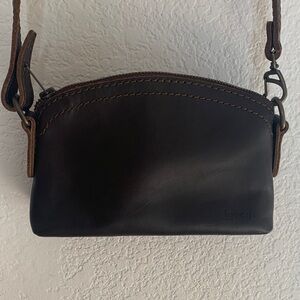 Love41 Full Grain Brown Leather Crossbody